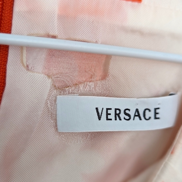 VERSACE orange floral dress xs - Picture 7 of 7
